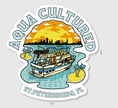 Aqua-Cultured in St. Pete Sticker