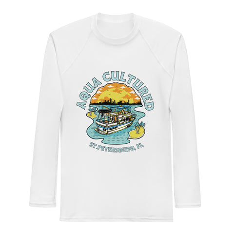 Men's Rash Guard-Aqua-Cultured in St. Pete