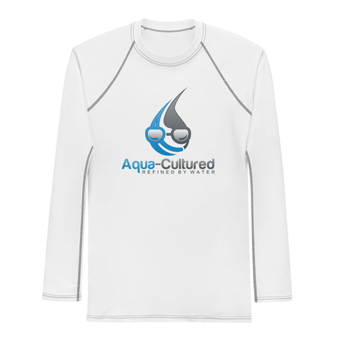 Aqua-Cultured-Men's Rash Guard-White