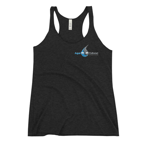 Aqua-Cultured-Women's Racerback Tank-Charcoal