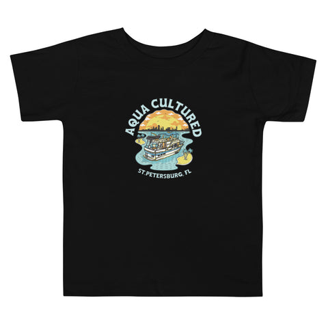 Toddler Short Sleeve Tee- Aqua-Cultured in St. Pete