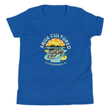 Youth Short Sleeve T-Shirt- Aqua-Cultured in St. Pete